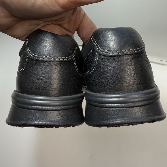 Clark’s Men’s Cordell Free Leather Slip-On Shoes In Black New Sz 10 1/2 W main image 8